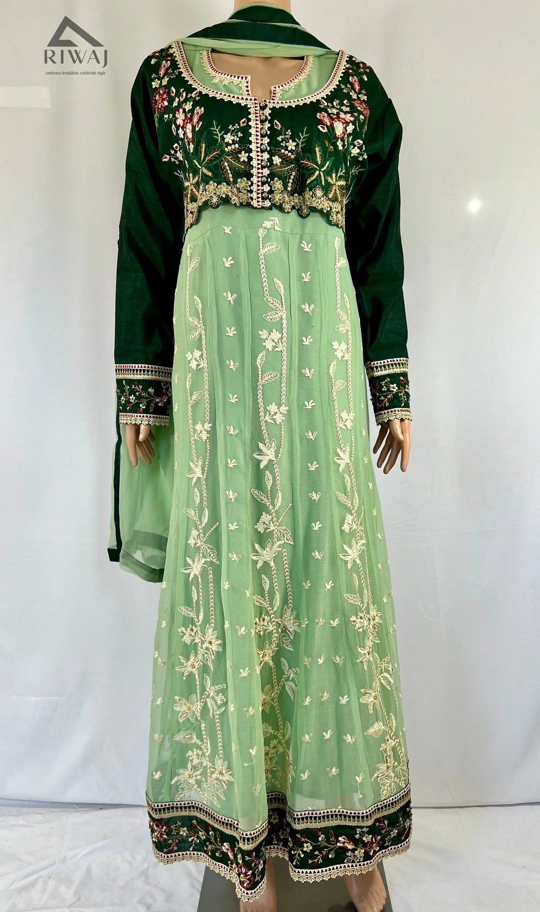 Anarkali Frock with Intricate Embroidery