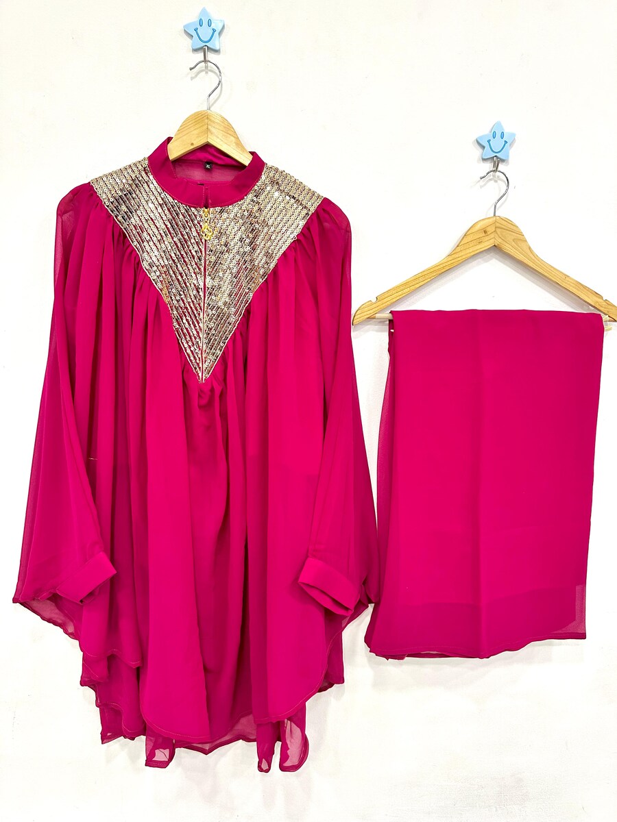 Blush Elegance Designer Kaftan
