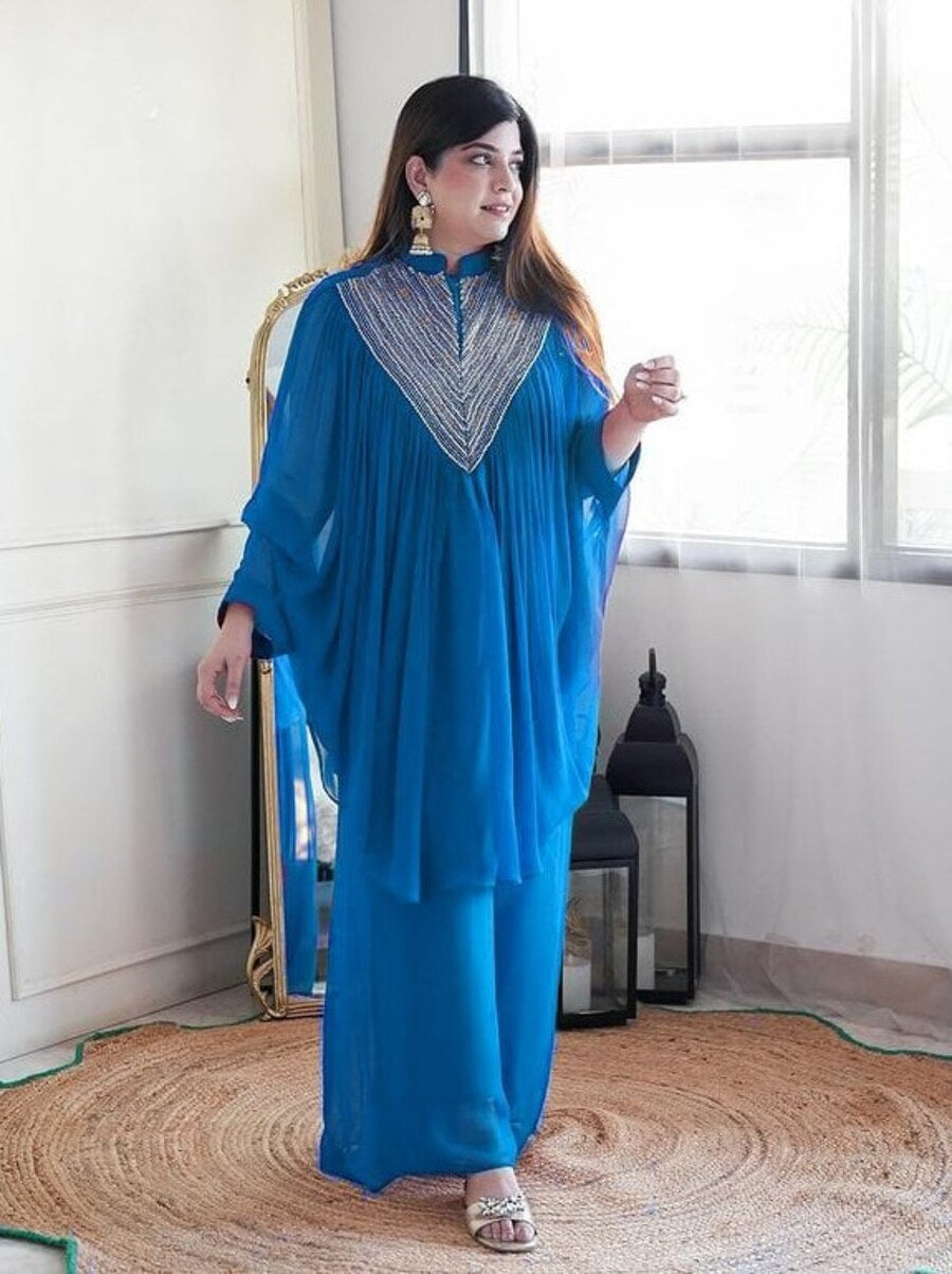 Blush Elegance Designer Kaftan