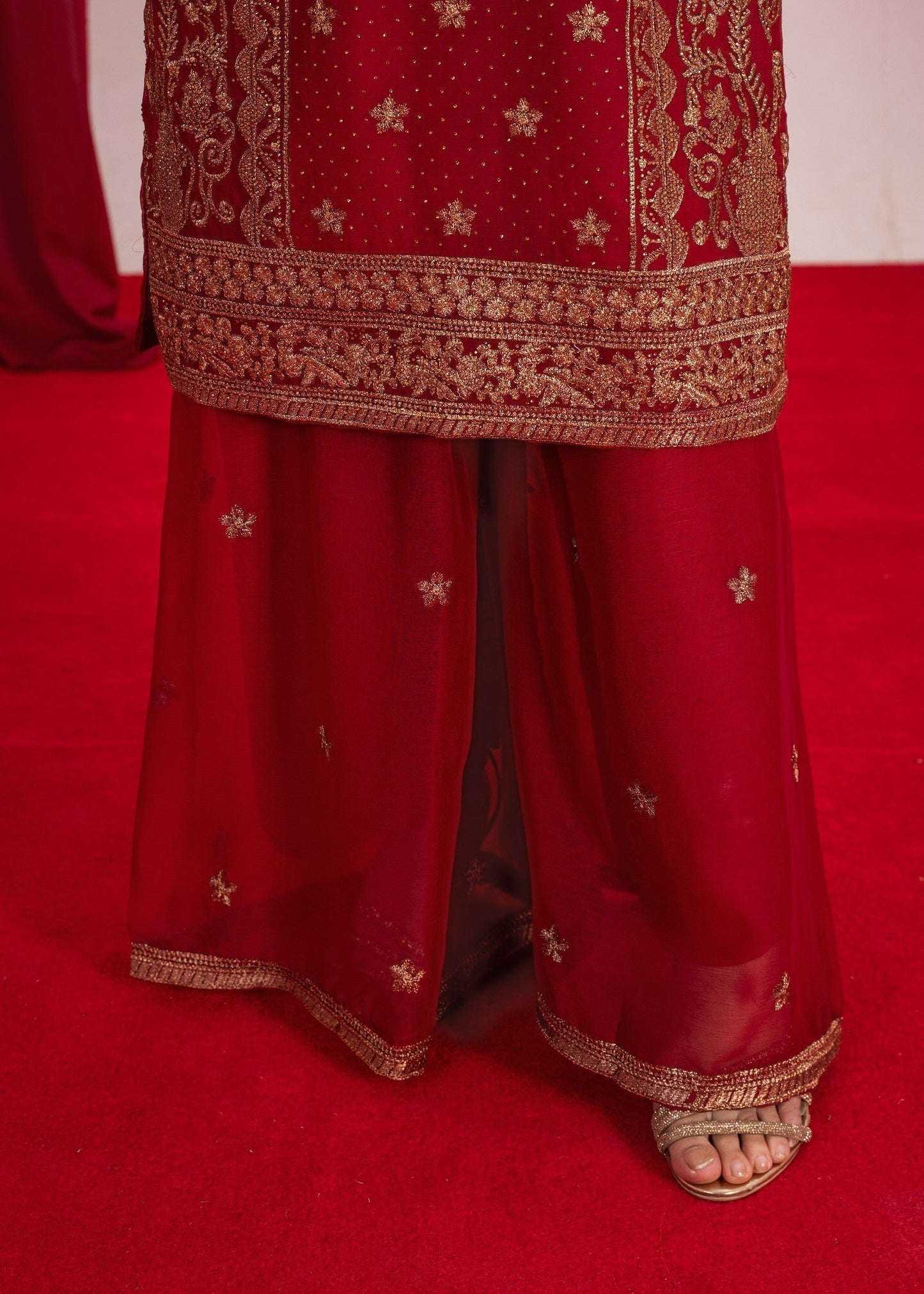 Koh Noor Maroon by Riwaj Fashions
