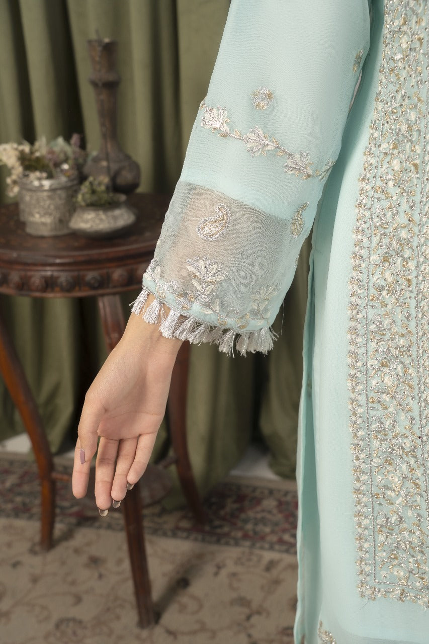 Zainab Pearl Sky Blue by Riwaj Fashions