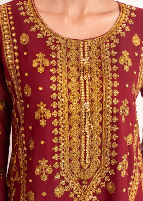 Zarq-e-Maroon by Riwaj Fashions