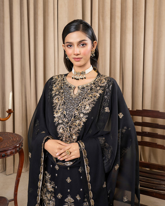 Gulnaar Rust Elegance by Riwaj Fashions