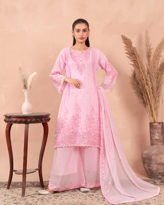 Adaa-e-Noor Baby Pink by Riwaj Fashions