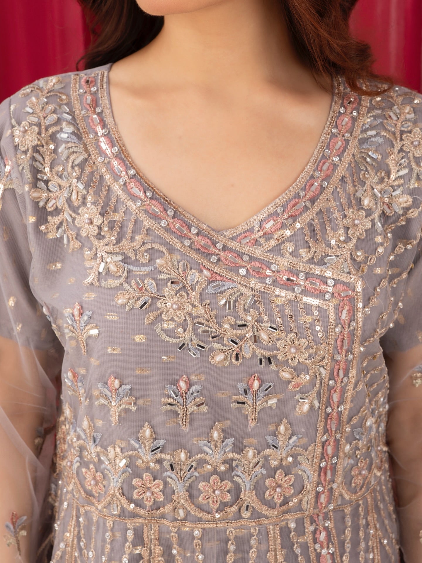 Qiswa Angrakha Maxi by Riwaj Fashions