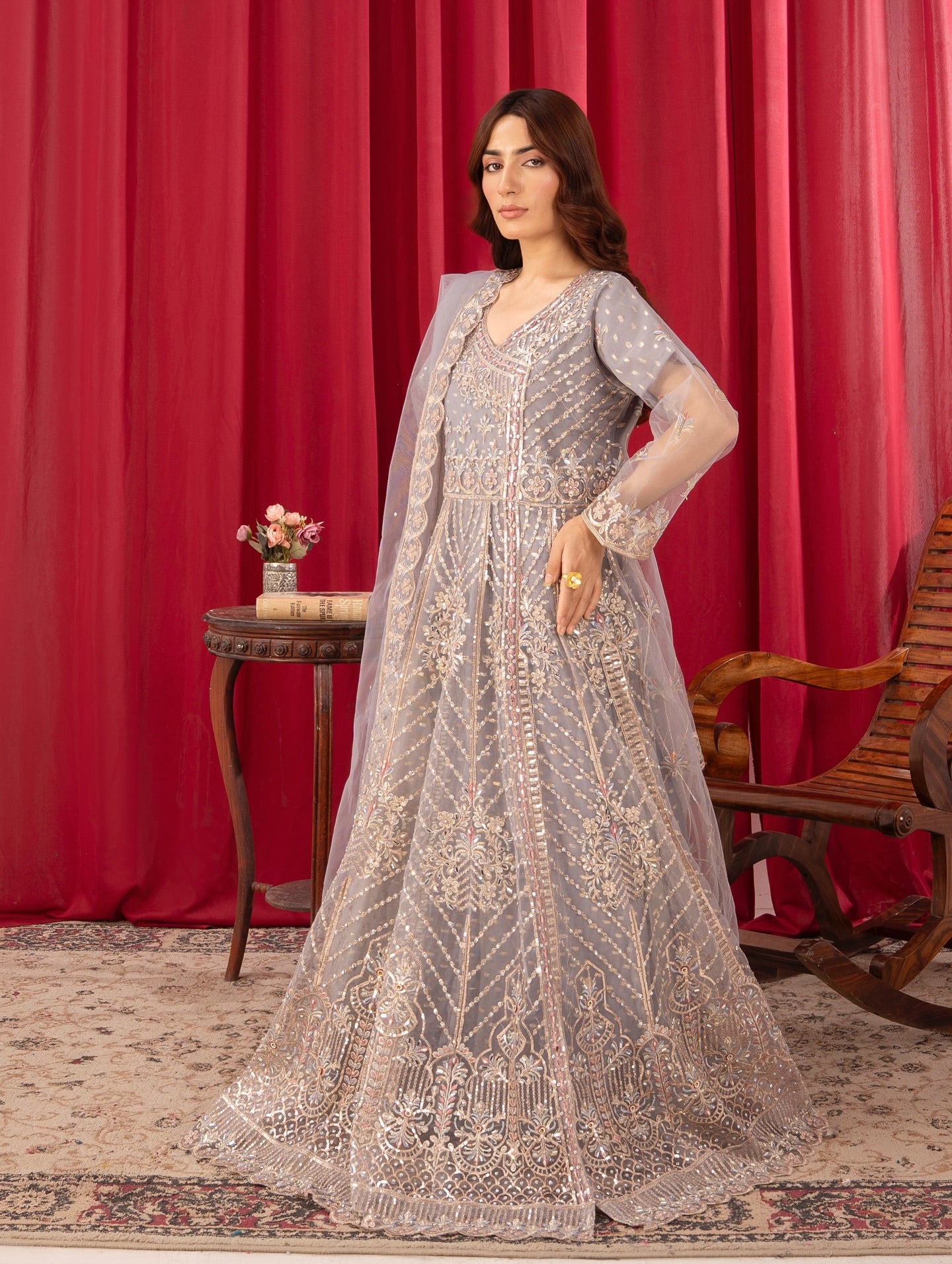 Qiswa Angrakha Maxi by Riwaj Fashions