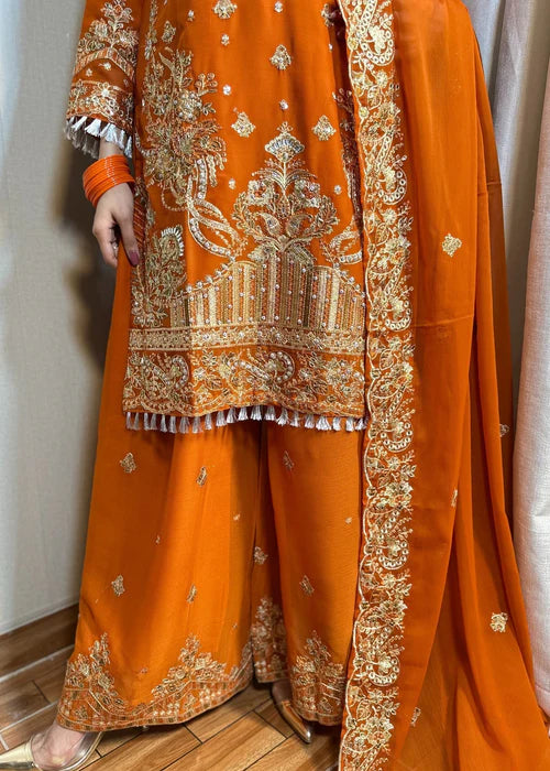 Gulnaar Elegance Rust by Riwaj Fashions