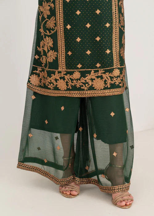 Heer Rani Bottle Green by Riwaj Fashions