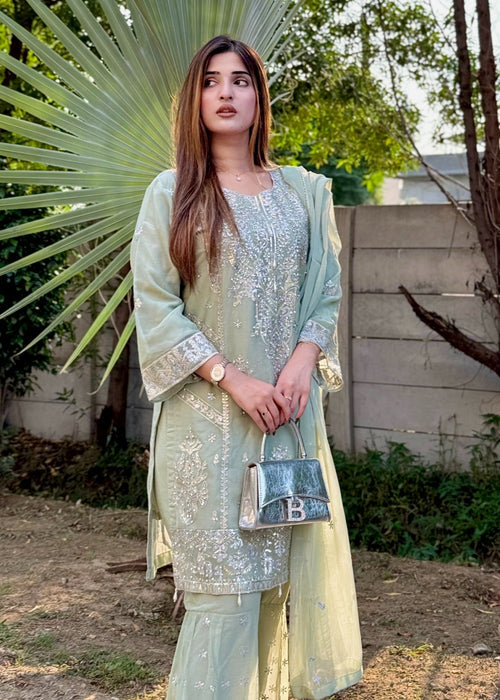 Walima Bloom Gharara by Riwaj Fashions