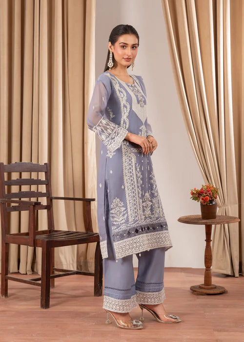 Gul-e-Fiza Embroidered Kurta Set by Riwaj Fashions
