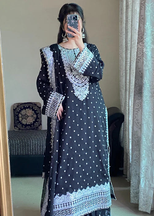 Zeenat-e-Mehfil Black by Riwaj Fashions