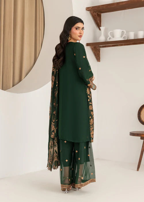 Heer Rani Bottle Green by Riwaj Fashions
