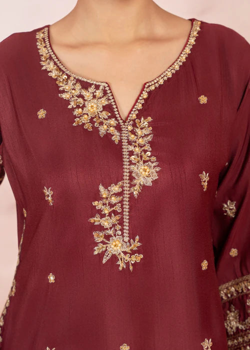Sabaat Elegance Maroon by Riwaj Fashions