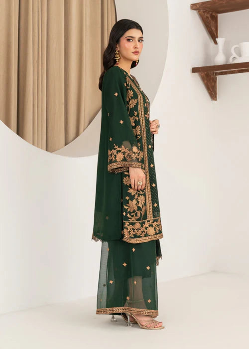 Heer Rani Bottle Green by Riwaj Fashions