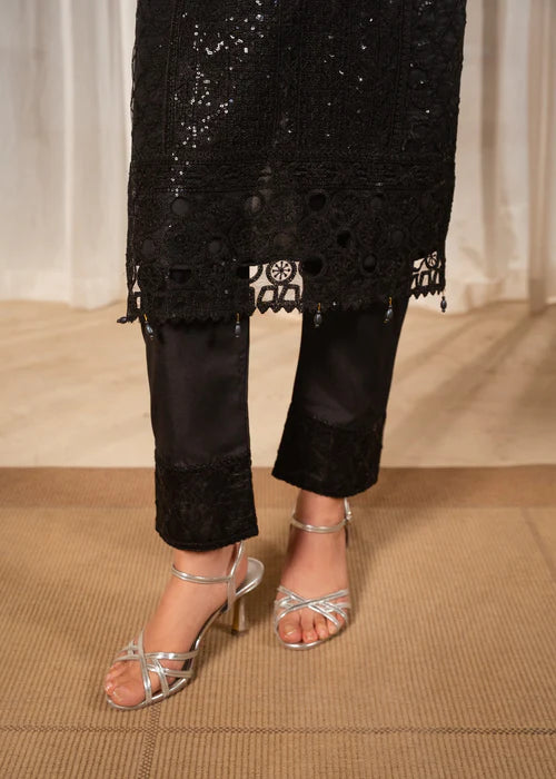 Aabroo Net Black by Riwaj Fashions