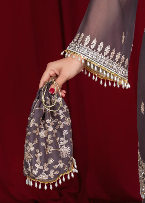 Begum-e-Khaas Plum by Riwaj Fashions