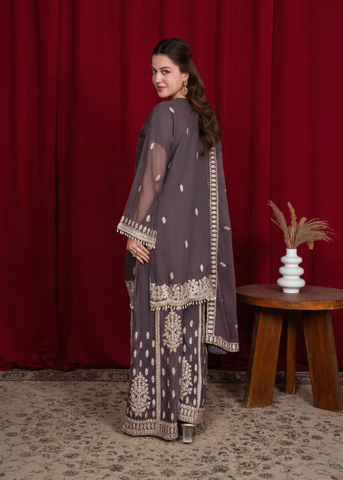 Begum-e-Khaas Plum by Riwaj Fashions