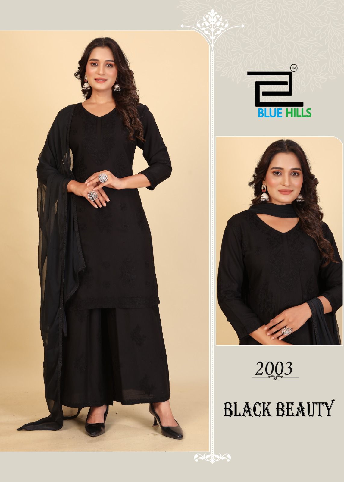 Black Beauty by Riwaj Fashions – 3 Piece Set