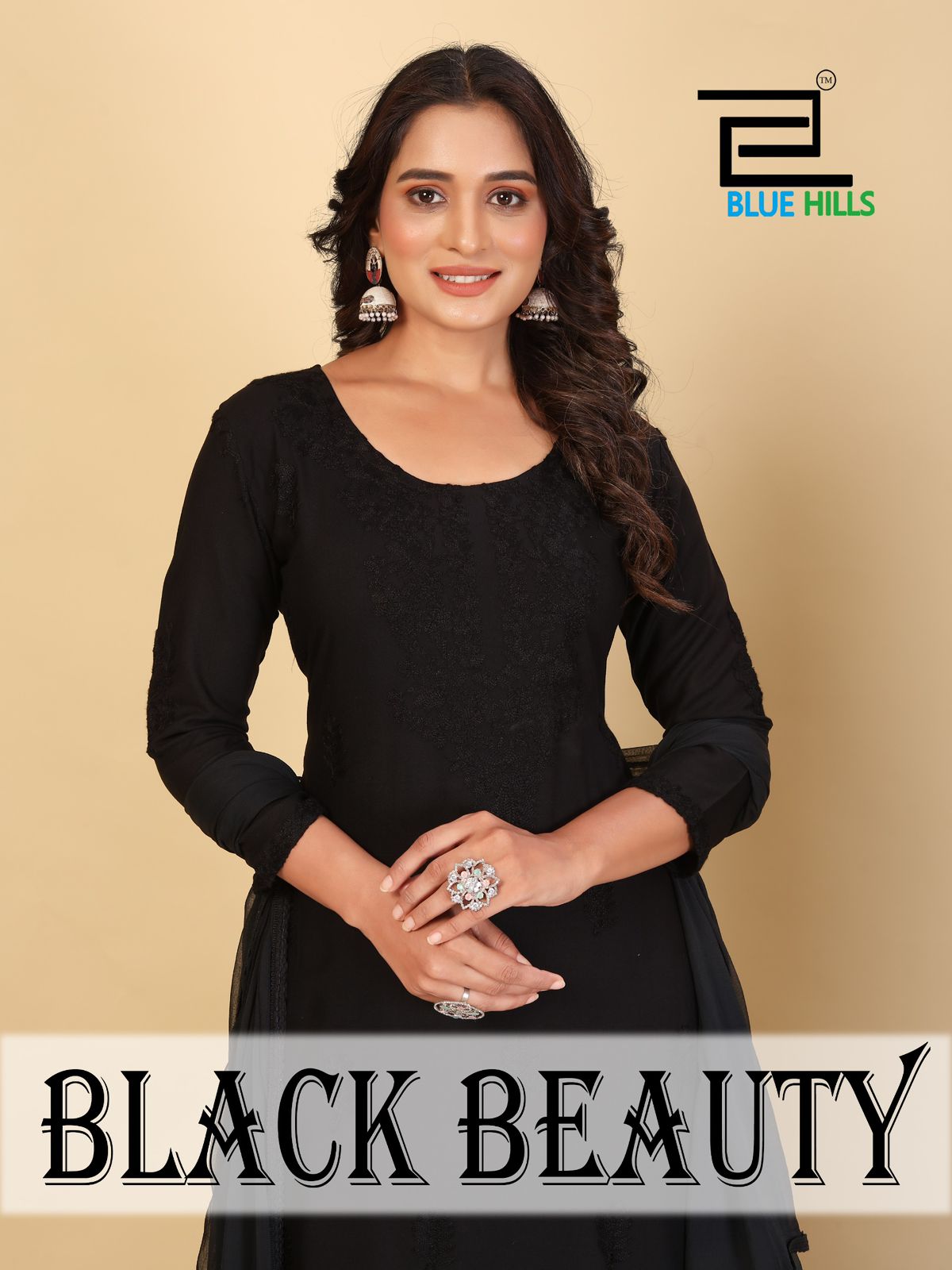 Black Beauty by Riwaj Fashions – 3 Piece Set