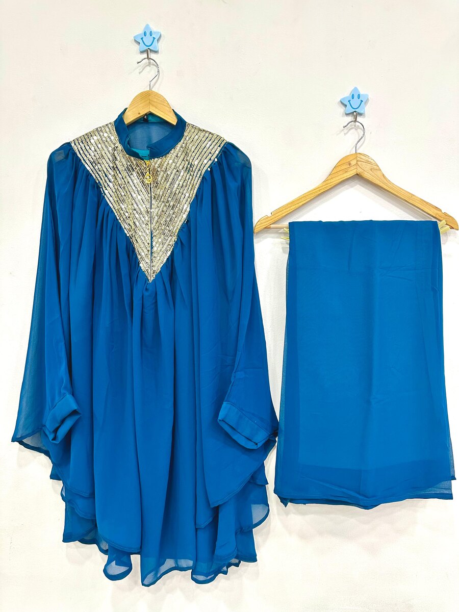 Blush Elegance Designer Kaftan