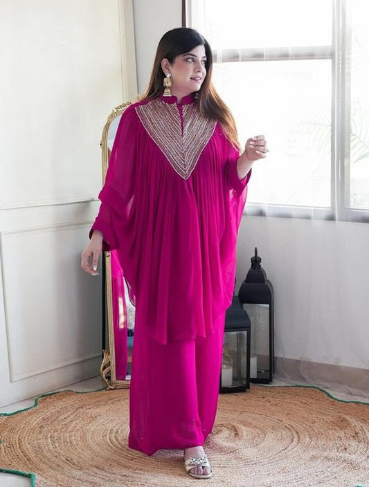 Blush Elegance Designer Kaftan