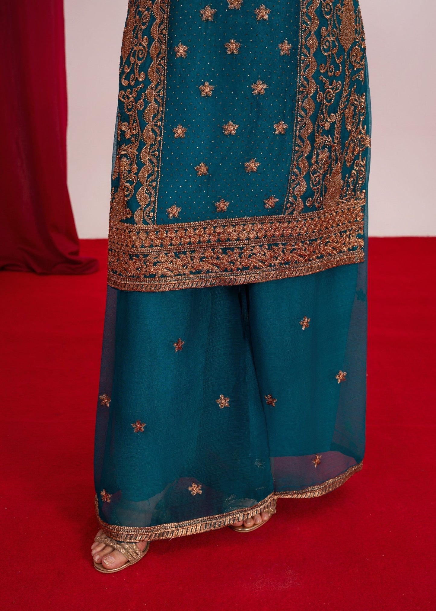 Koh Noor Teal by Riwaj Fashions