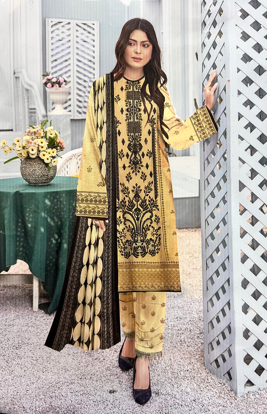 Blossom Grace – Embroidered Cotton Kurti Set