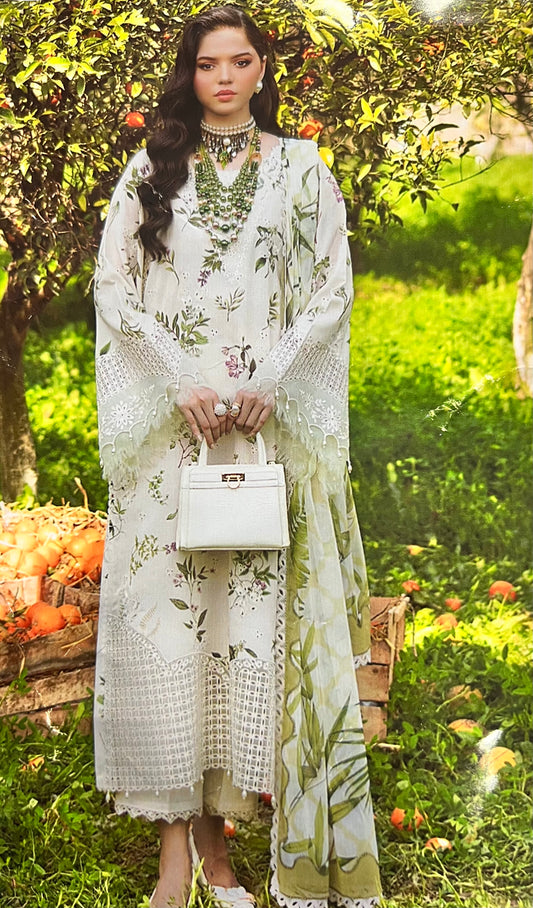 Haya-e-Bahar – Afrozeh Inspired 3PC Floral Cotton Set