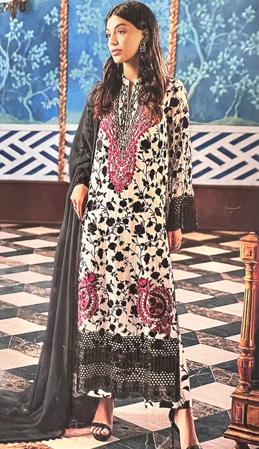 Noir Elegance – Zainab Chotani Inspired Kurti Set