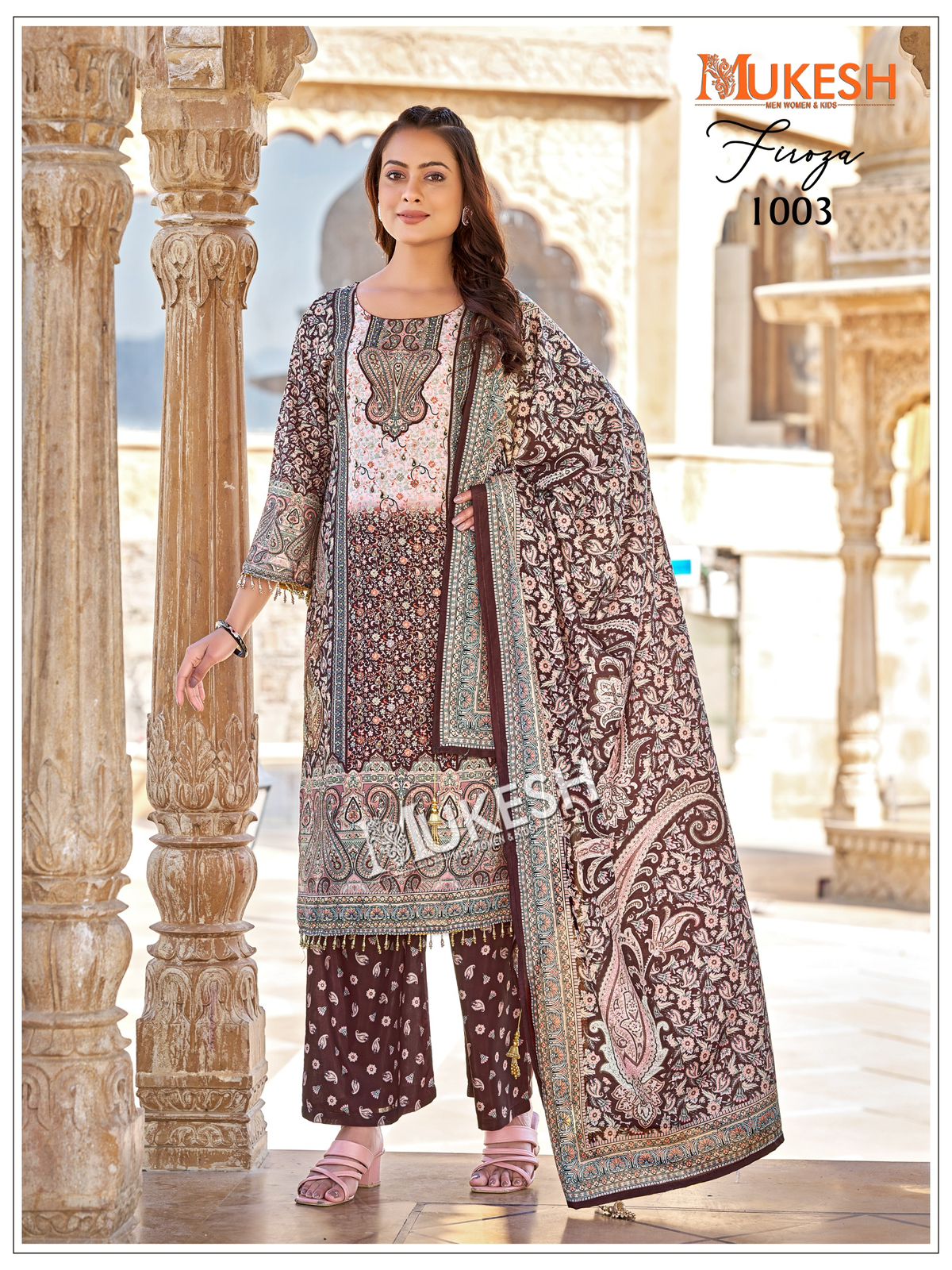 RUKSANA – Premium Mirror Work Sharara Set