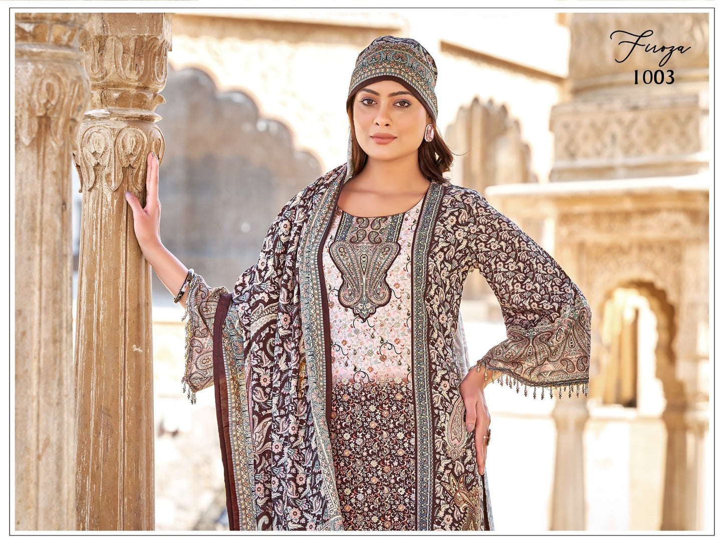 RUKSANA – Premium Mirror Work Sharara Set