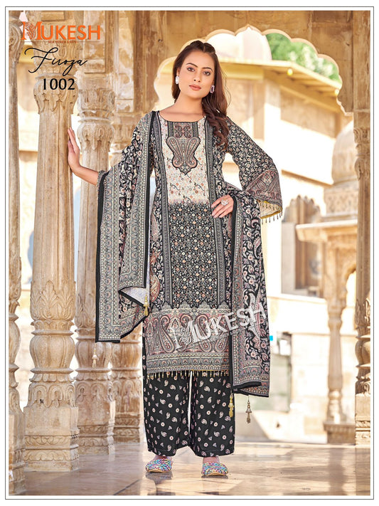 RUKSANA – Premium Mirror Work Sharara Set