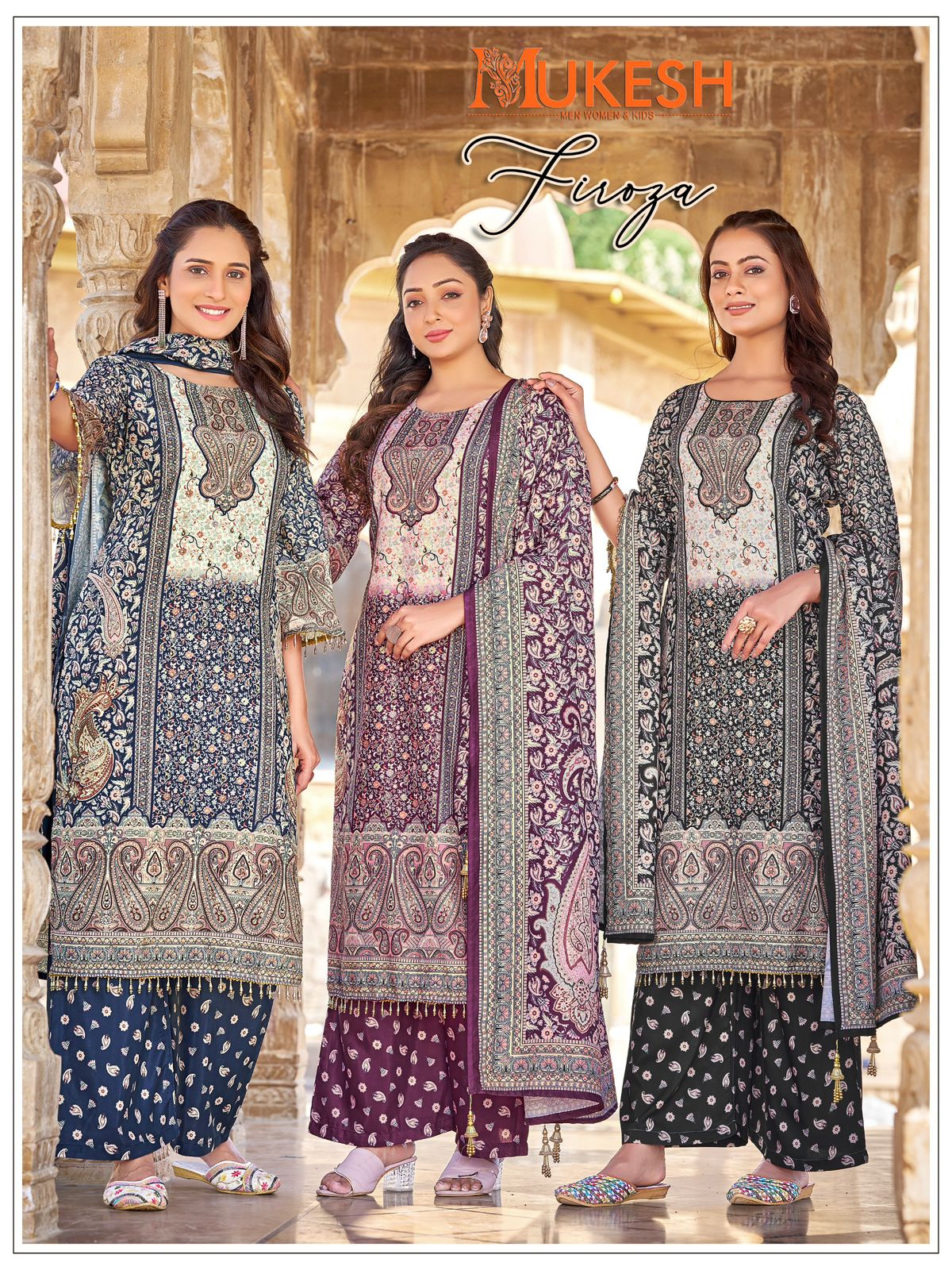 RUKSANA – Premium Mirror Work Sharara Set