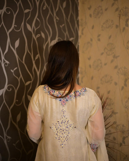 Adaayen Attire White by Riwaj Fashions