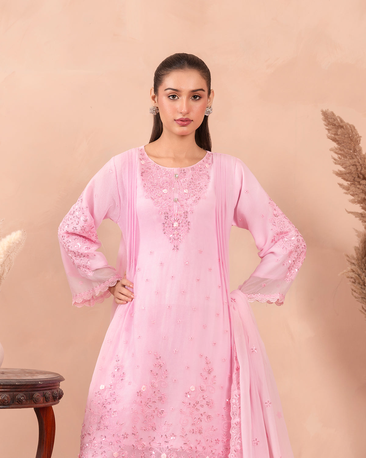 Adaa-e-Noor Baby Pink by Riwaj Fashions