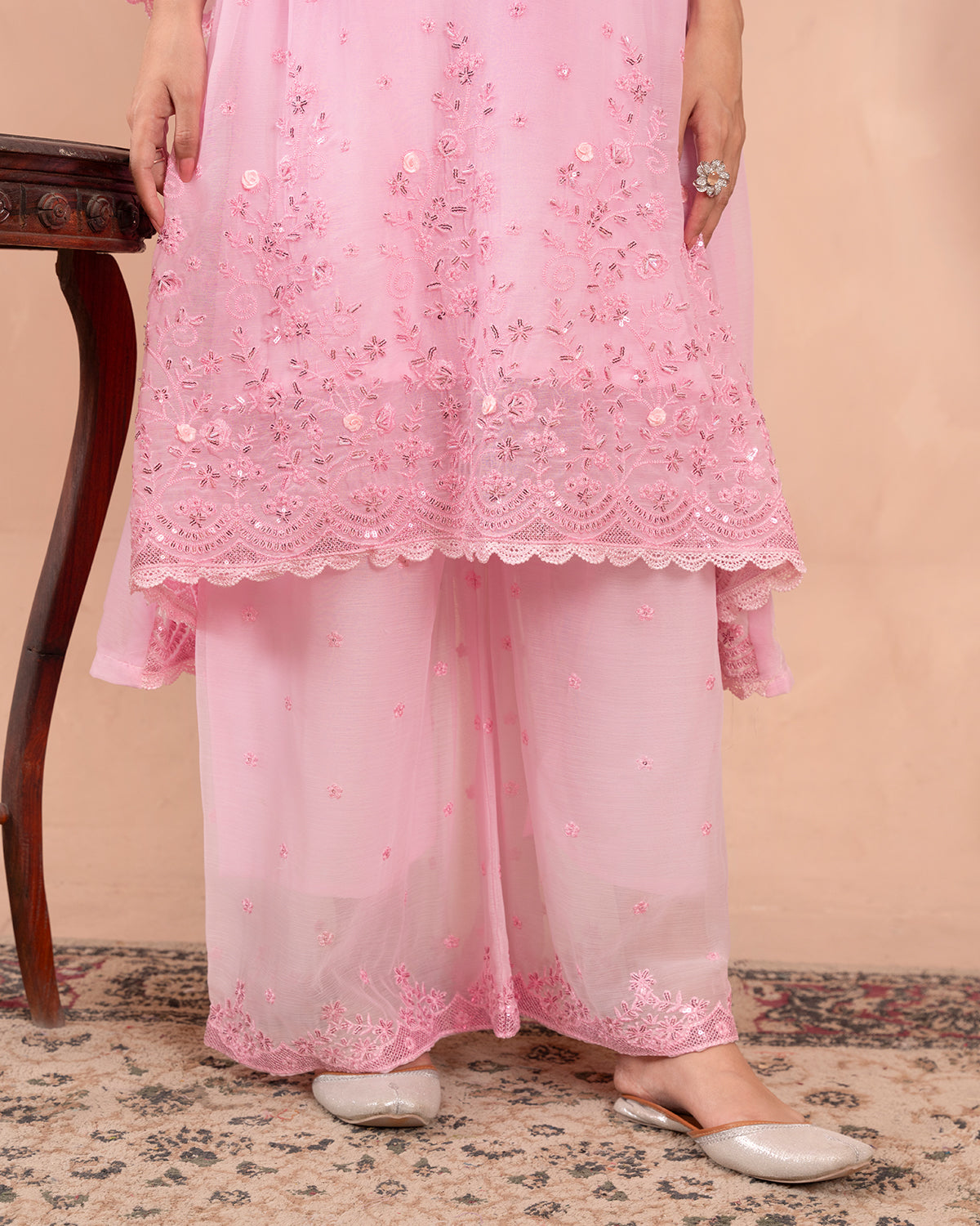 Adaa-e-Noor Baby Pink by Riwaj Fashions