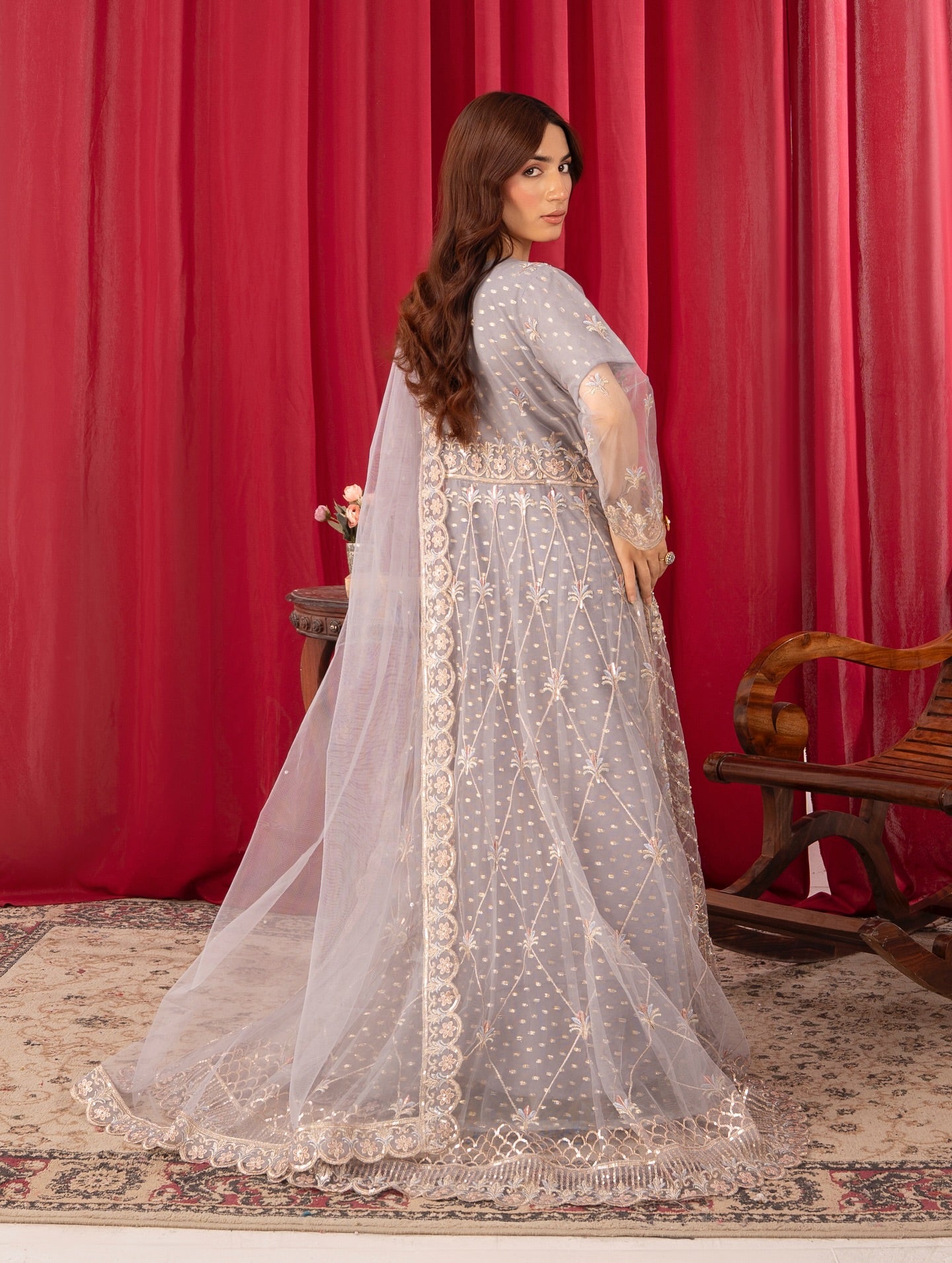 Qiswa Angrakha Maxi by Riwaj Fashions
