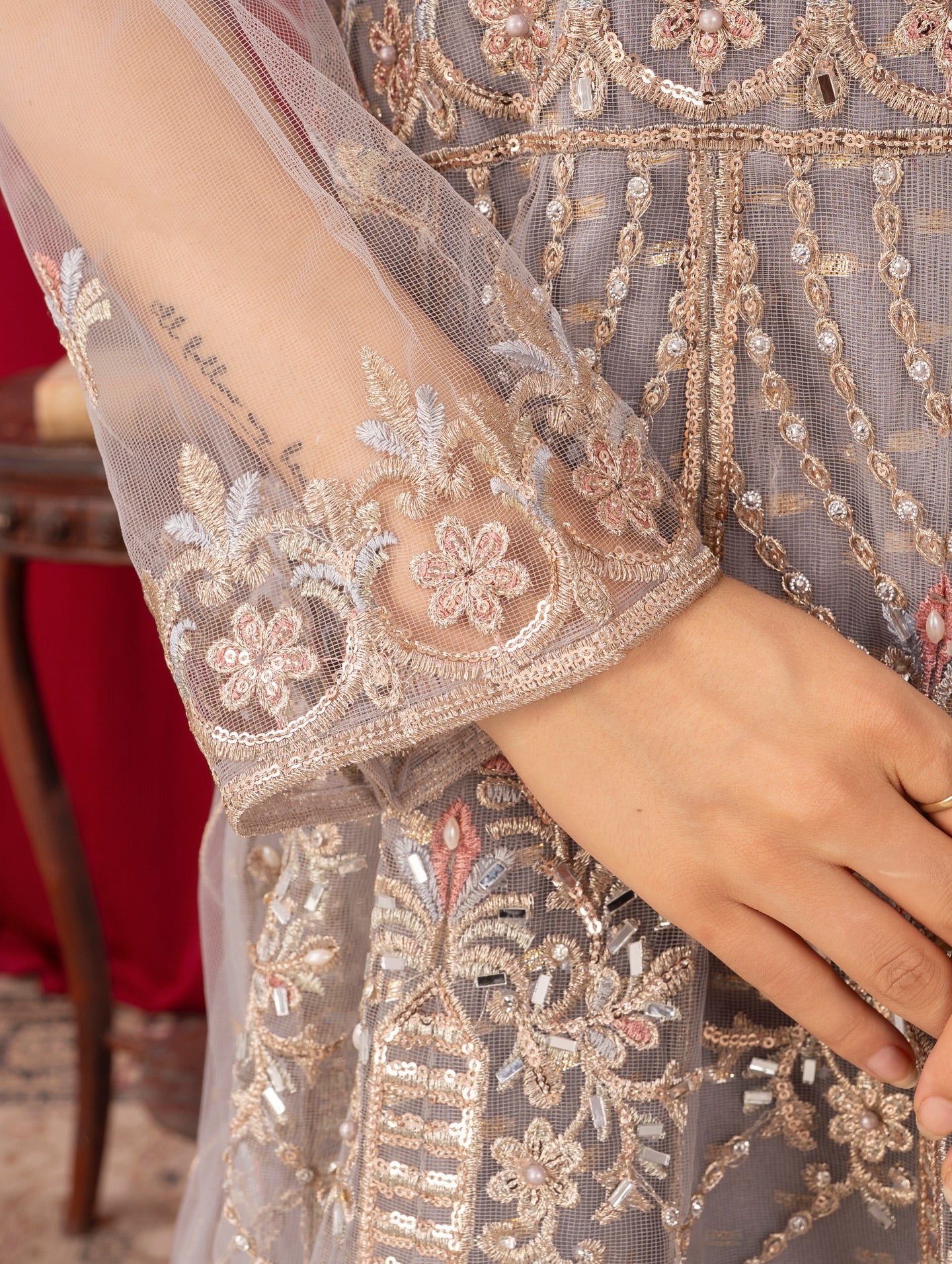 Qiswa Angrakha Maxi by Riwaj Fashions