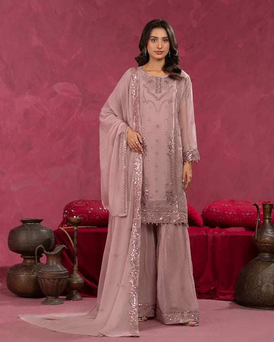 Zobia Blush Lavender Pink by Riwaj Fashions