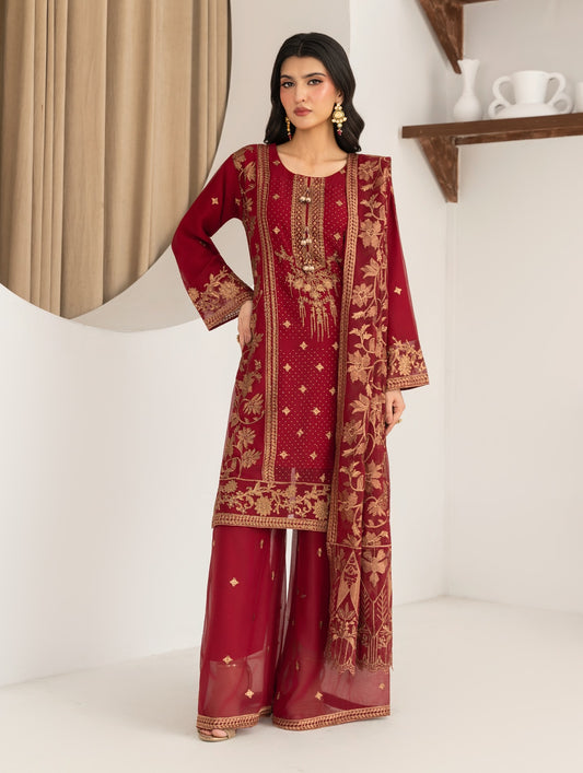 Heer Rani Maroon by Riwaj Fashions