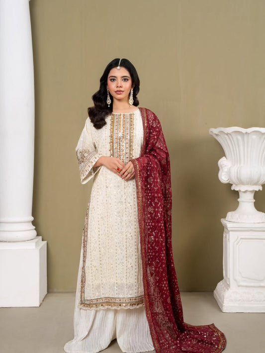 Liyana Noor White by Riwaj Fashions