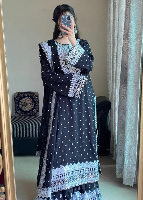 Zeenat-e-Mehfil Black by Riwaj Fashions