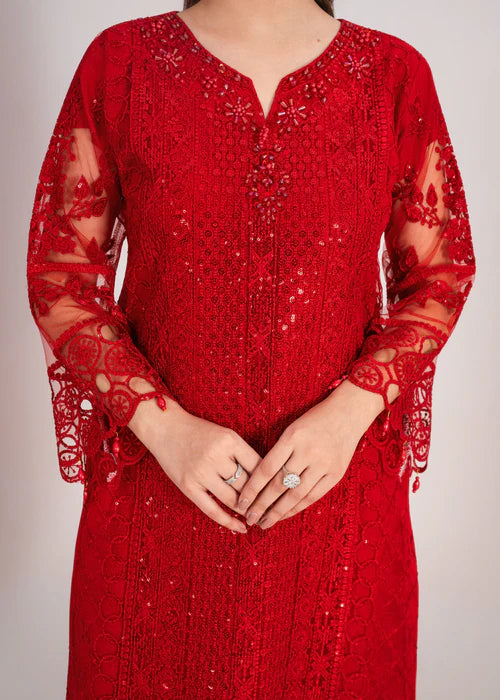 Aabroo Net Red by Riwaj Fashions
