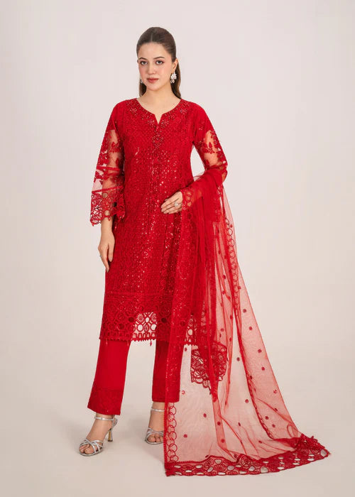 Aabroo Net Red by Riwaj Fashions