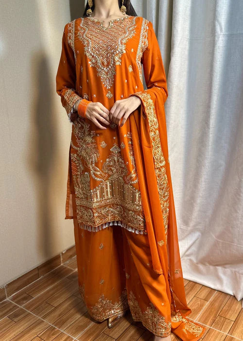 Gulnaar Elegance Rust by Riwaj Fashions
