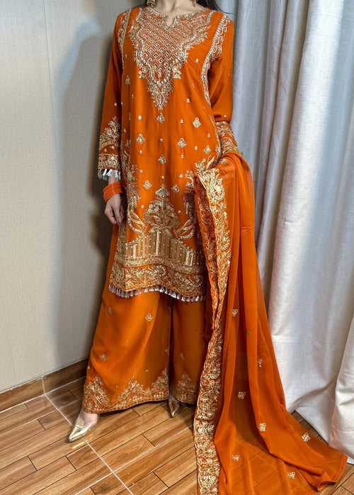 Gulnaar Elegance Rust by Riwaj Fashions