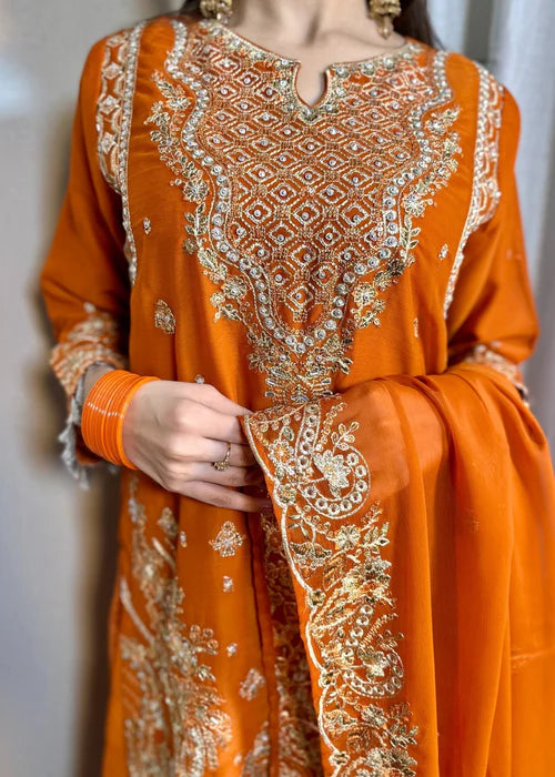 Gulnaar Elegance Rust by Riwaj Fashions
