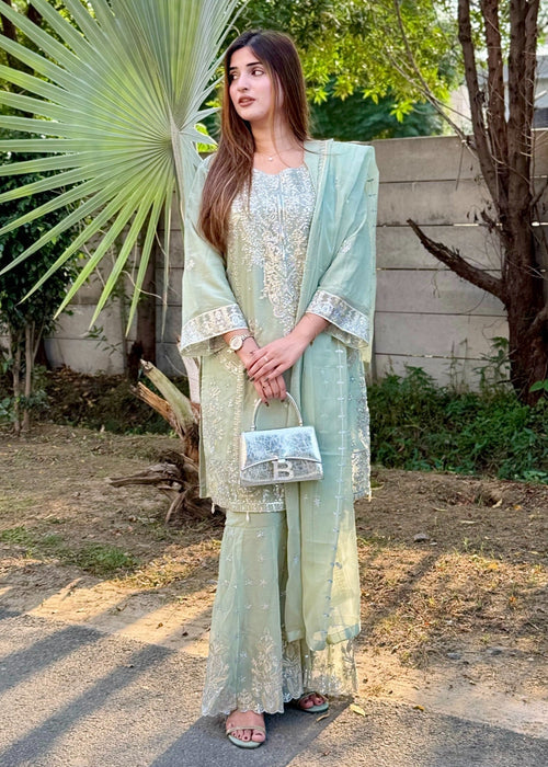 Walima Bloom Gharara by Riwaj Fashions