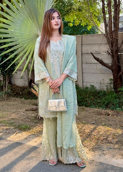 Walima Bloom Gharara by Riwaj Fashions