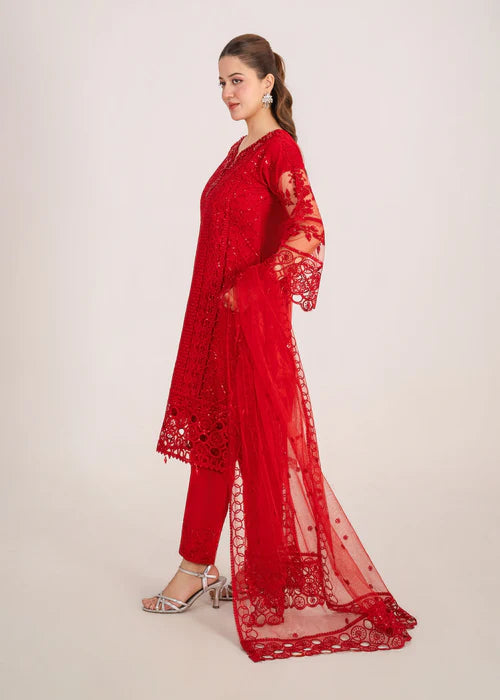 Aabroo Net Red by Riwaj Fashions